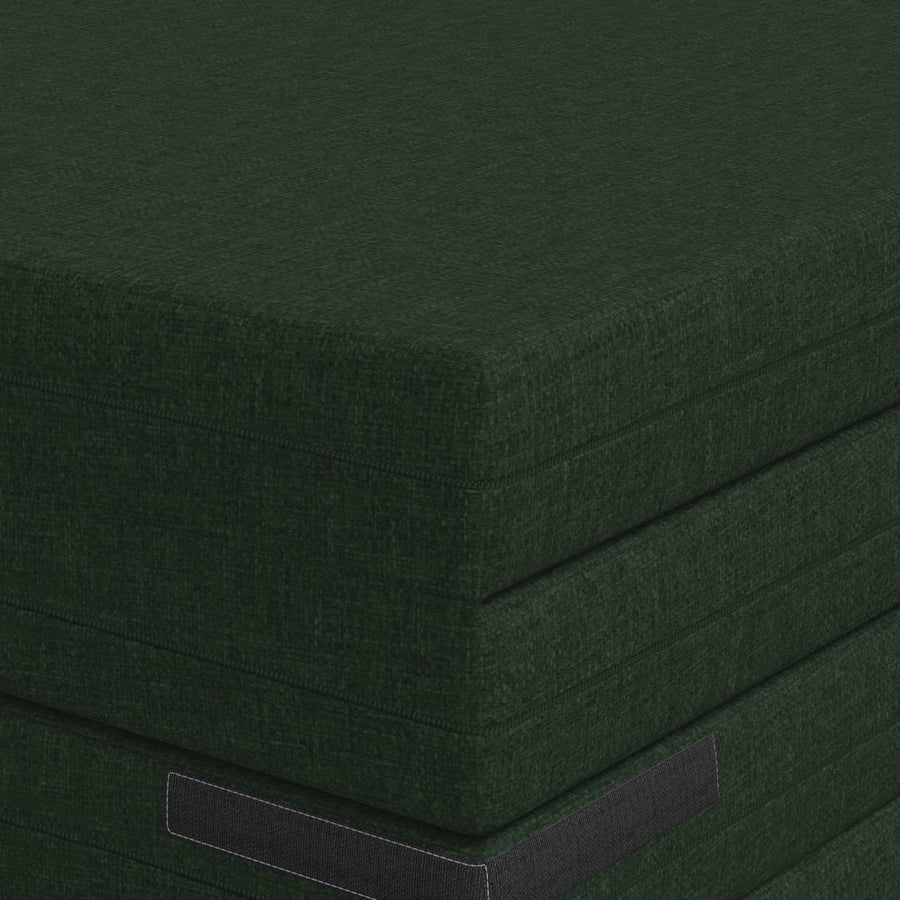 Vouwbare Bankbed 140 x 67 x 45 cm Donkergroen