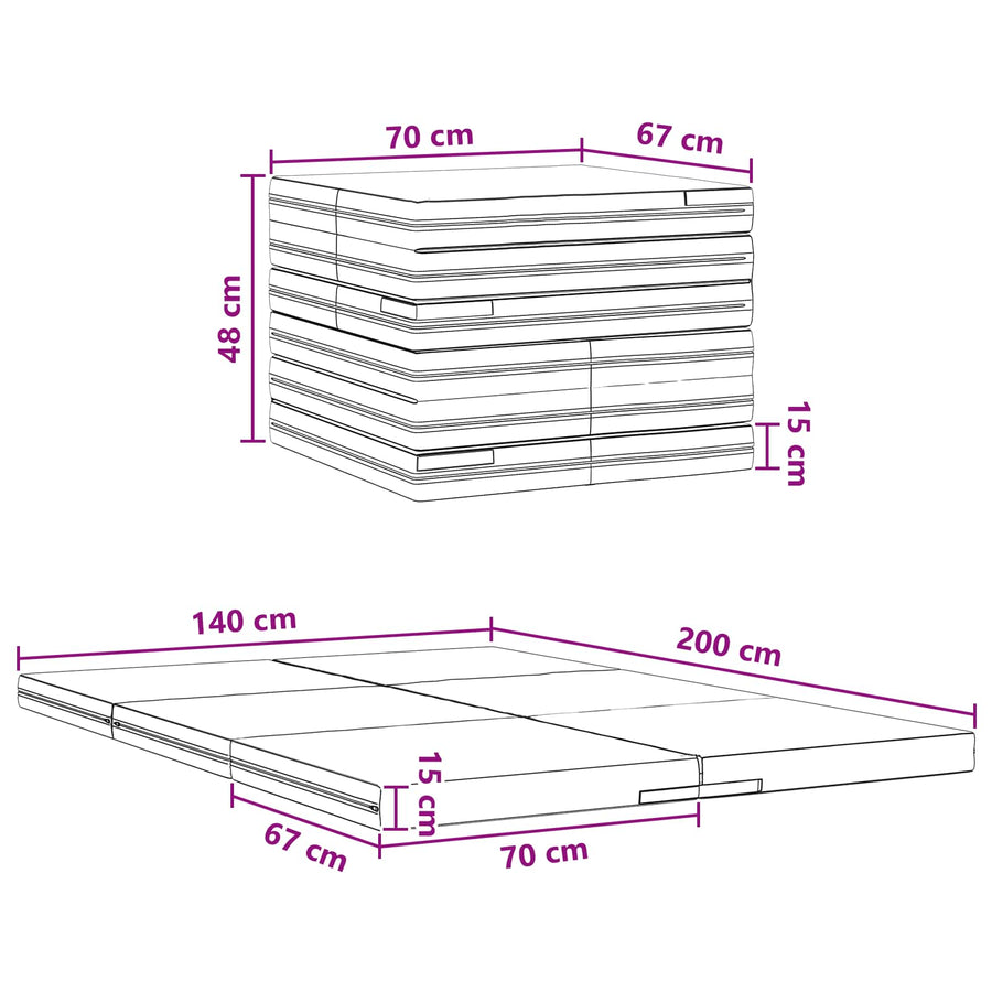 Vouwbare Bankbed 140 x 67 x 45 cm Donkergroen
