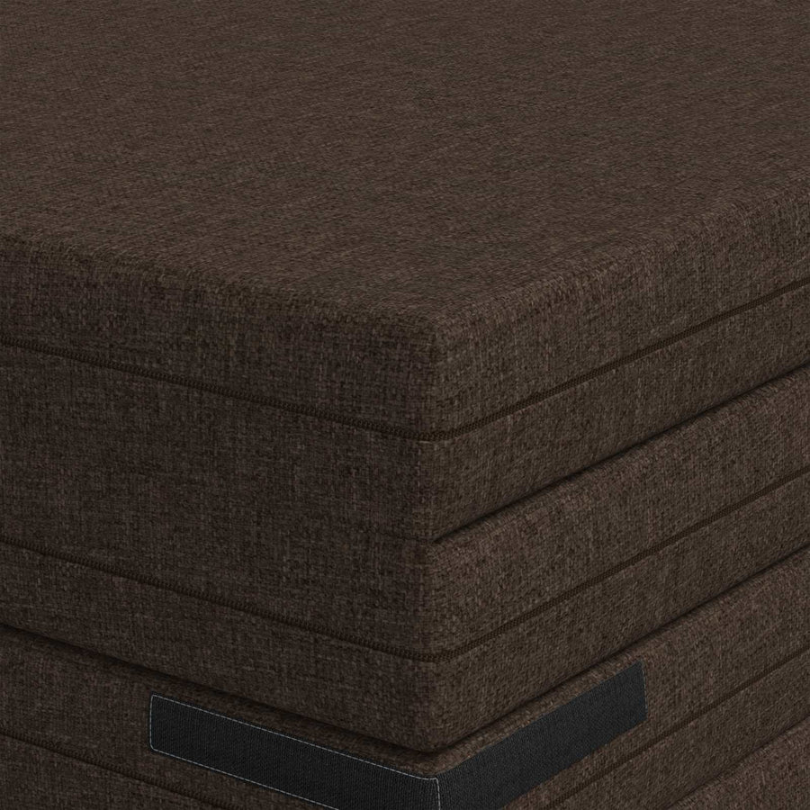 Vouwbare Bankbed 140 x 67 x 45 cm Taupe