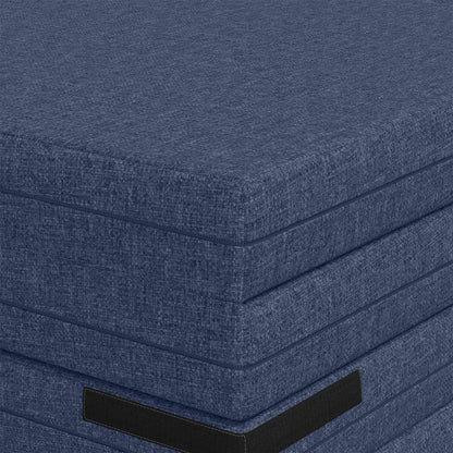 Vouwbare Bankbed 140 x 67 x 45 cm Blauw