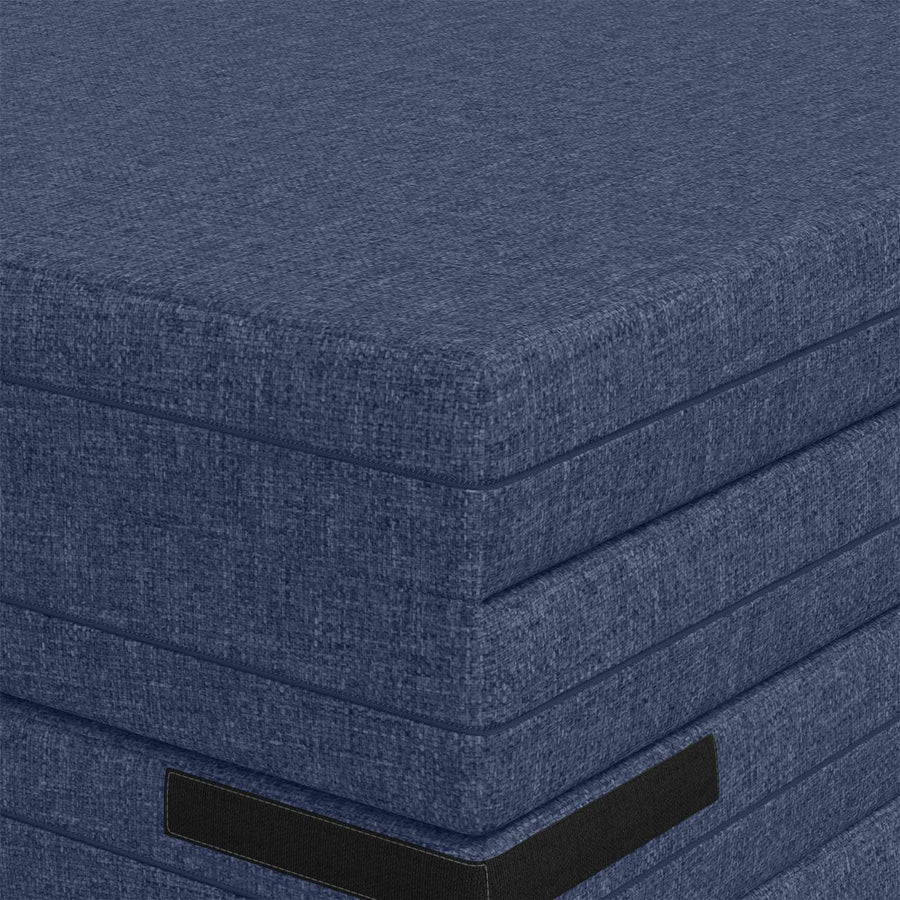 Vouwbare Bankbed 140 x 67 x 45 cm Blauw