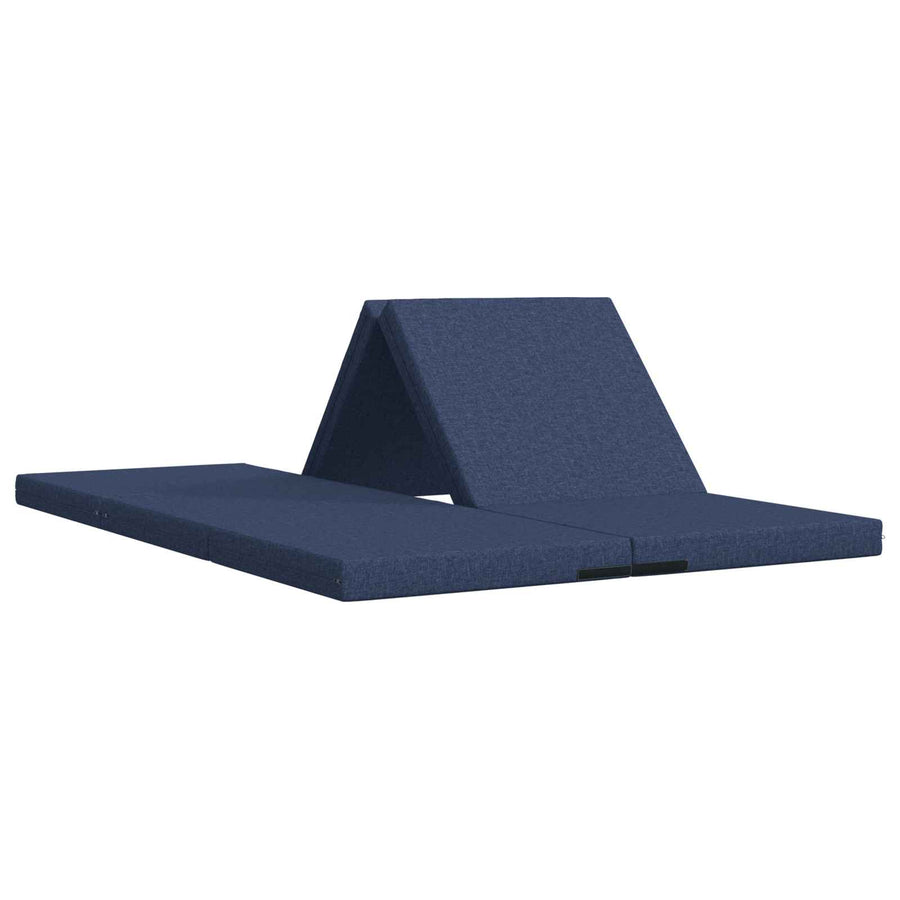 Vouwbare Bankbed 140 x 67 x 45 cm Blauw