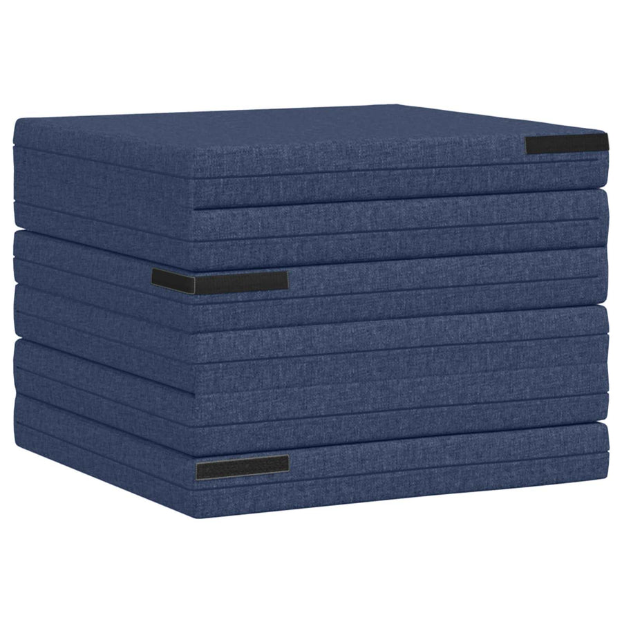 Vouwbare Bankbed 140 x 67 x 45 cm Blauw
