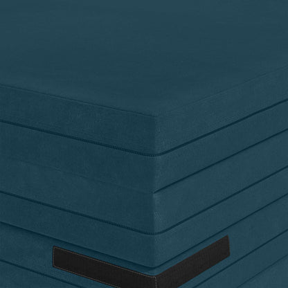 Vouwbare Bankbed 140 x 67 x 45 cm Blauw