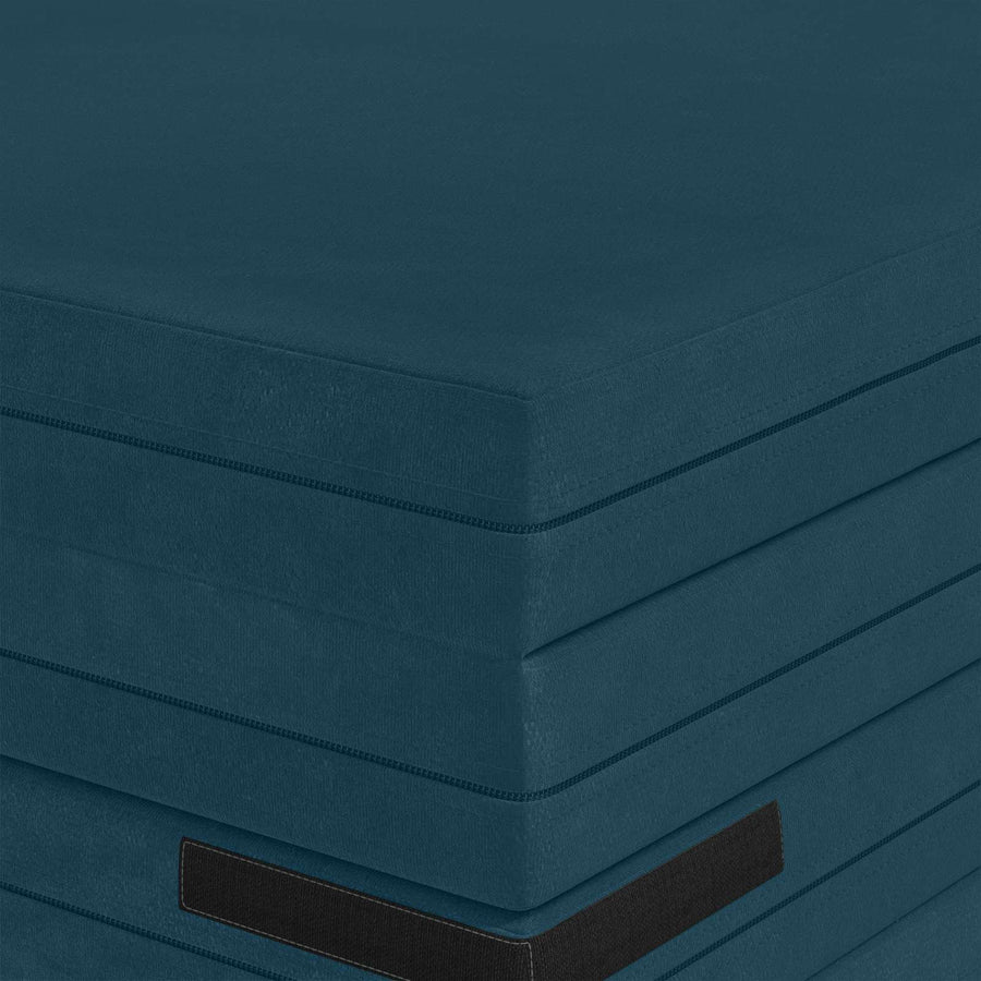 Vouwbare Bankbed 140 x 67 x 45 cm Blauw