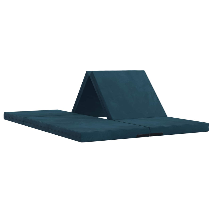 Vouwbare Bankbed 140 x 67 x 45 cm Blauw