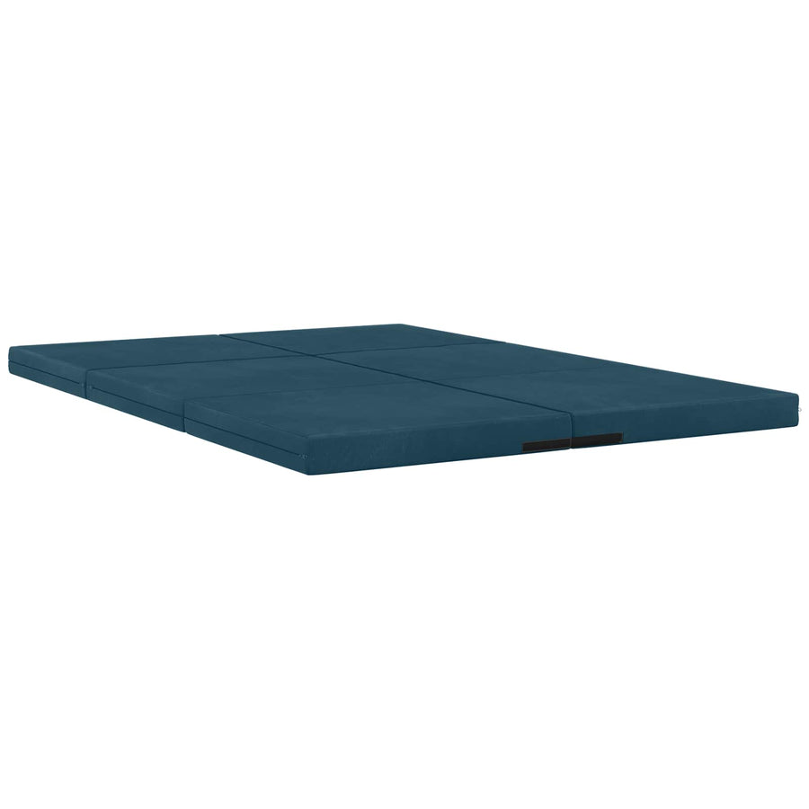 Vouwbare Bankbed 140 x 67 x 45 cm Blauw