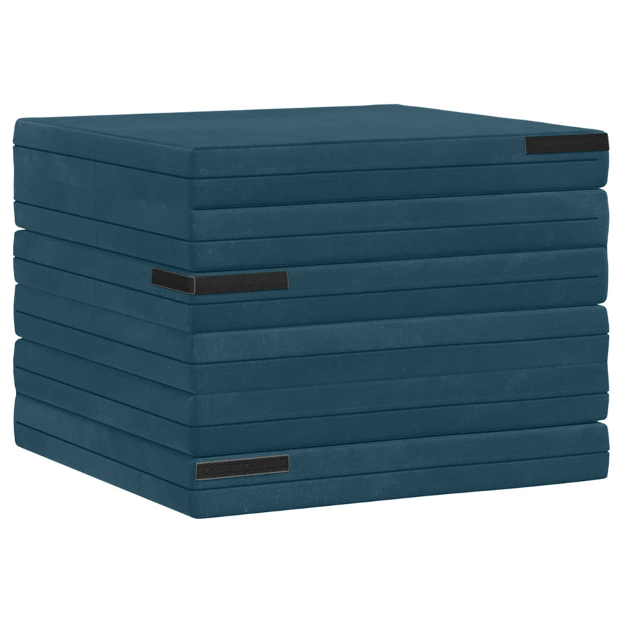 Vouwbare Bankbed 140 x 67 x 45 cm Blauw