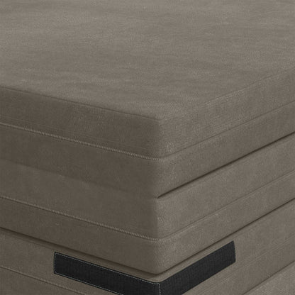 Vouwbare Bankbed 140 x 67 x 45 cm Lichtgrijs