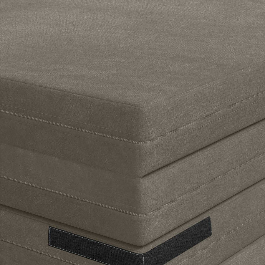 Vouwbare Bankbed 140 x 67 x 45 cm Lichtgrijs