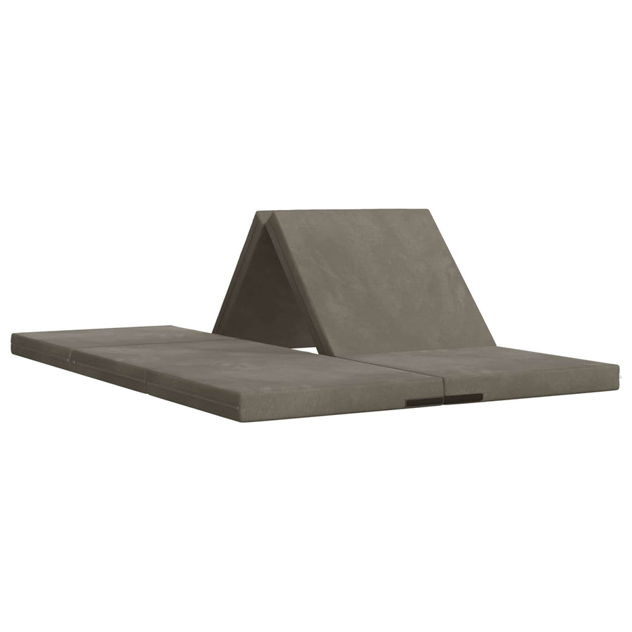 Vouwbare Bankbed 140 x 67 x 45 cm Lichtgrijs