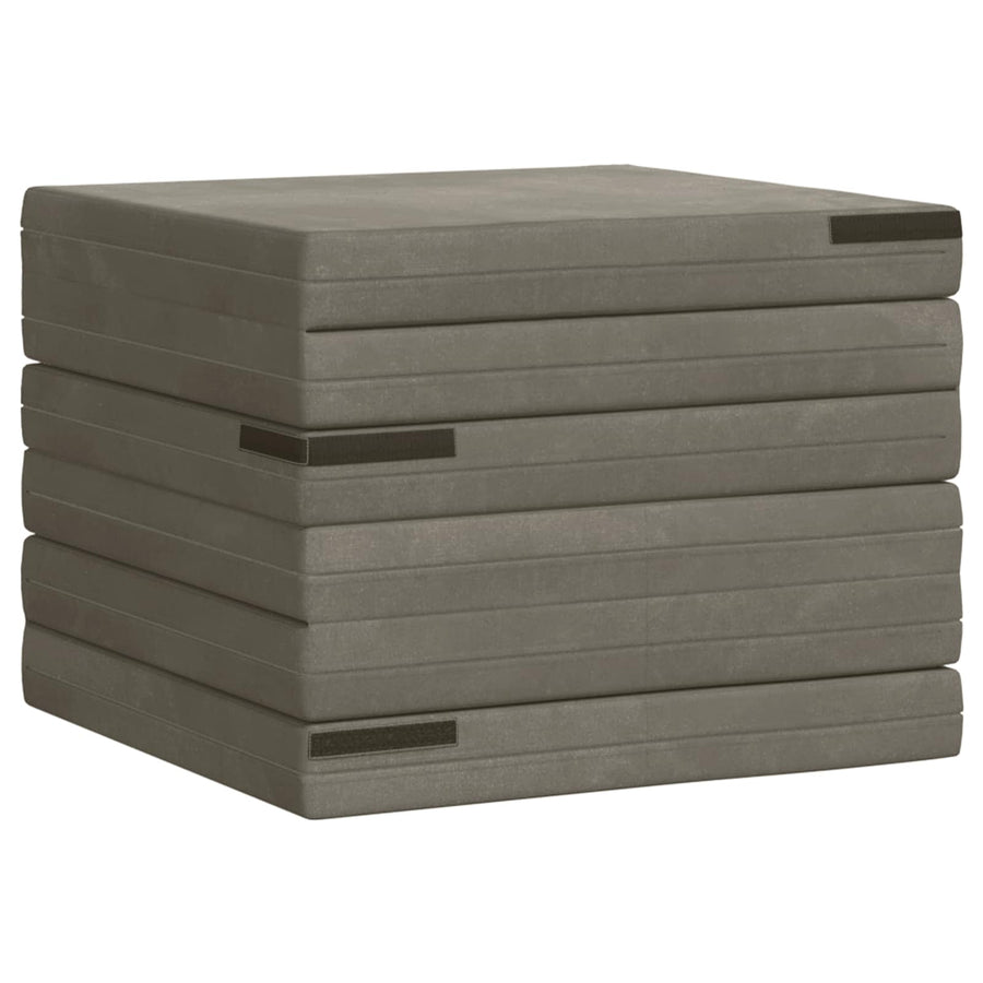 Vouwbare Bankbed 140 x 67 x 45 cm Lichtgrijs