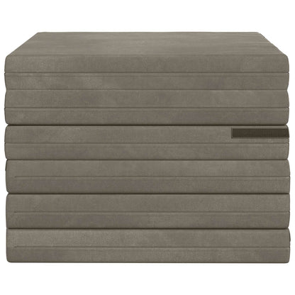 Vouwbare Bankbed 140 x 67 x 45 cm Lichtgrijs