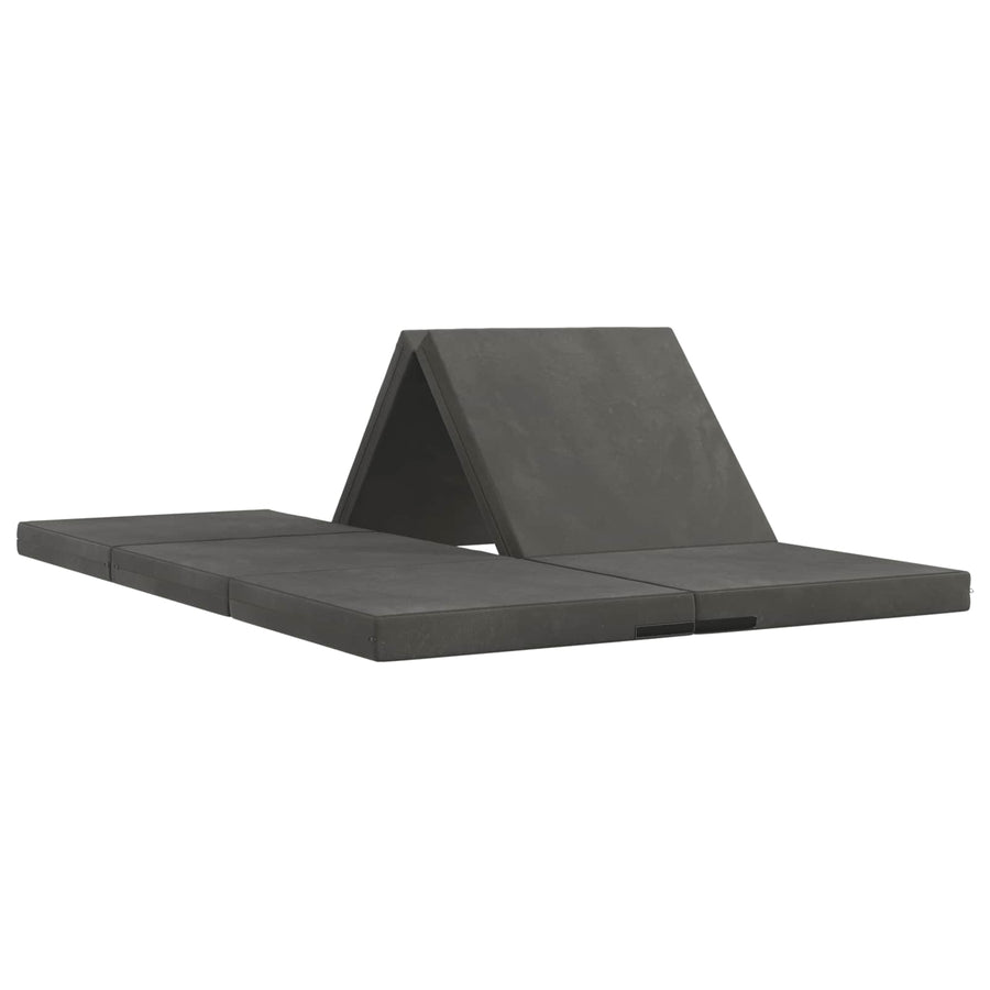 Vouwbare Bankbed 140 x 67 x 45 cm Donkergrijs