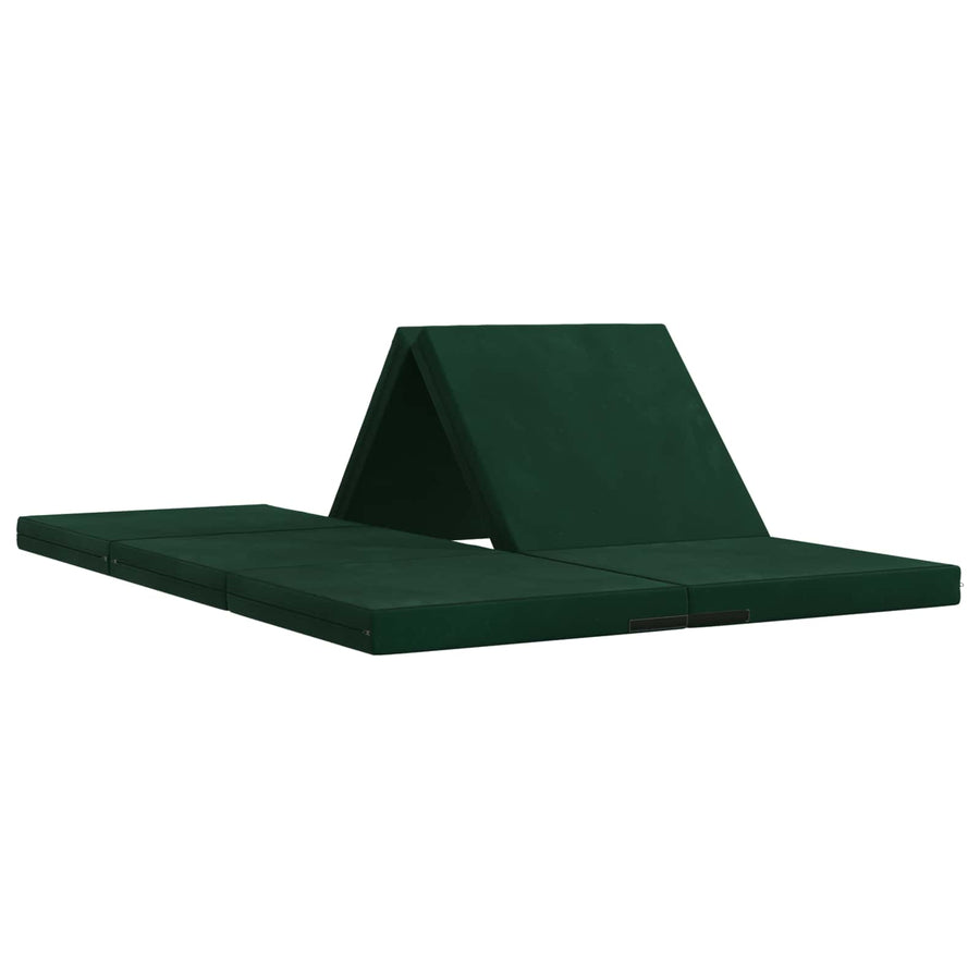 Opvouwbaar Matras 140 x 67 x 45 cm Donkergroen
