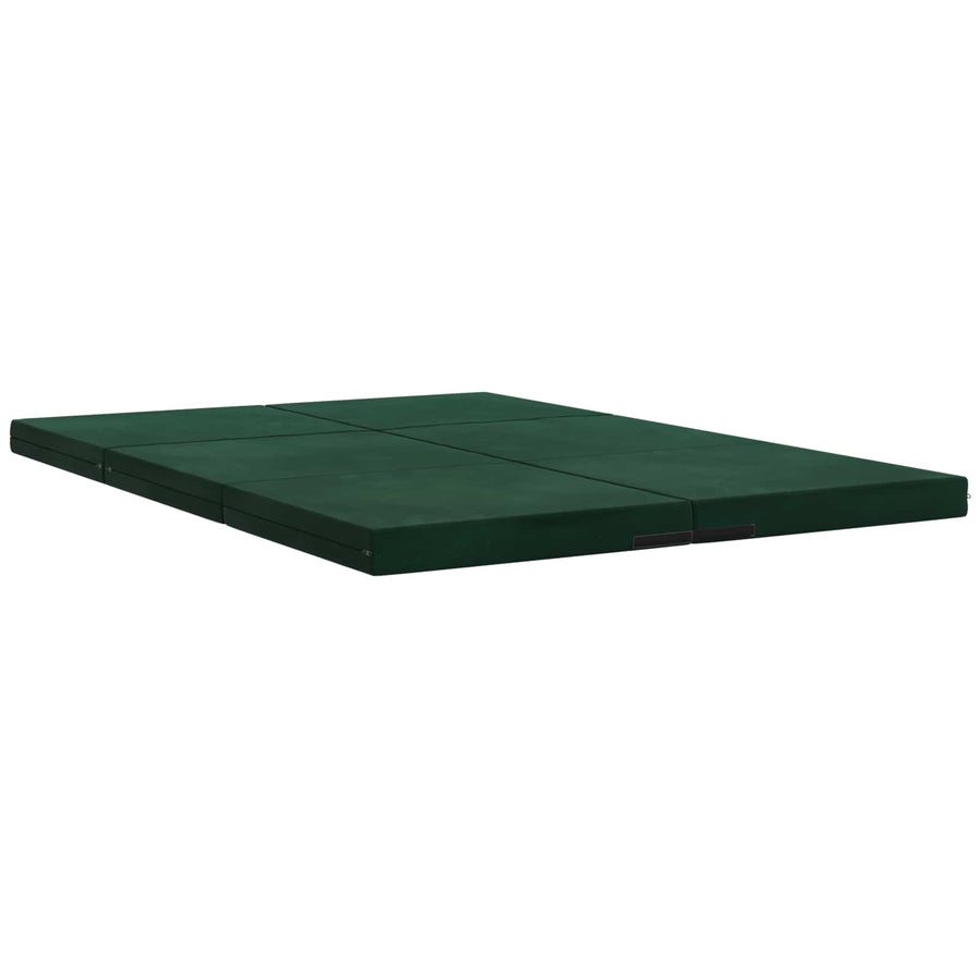 Opvouwbaar Matras 140 x 67 x 45 cm Donkergroen