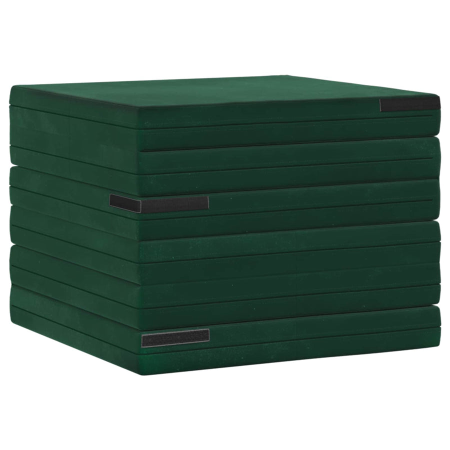 Opvouwbaar Matras 140 x 67 x 45 cm Donkergroen