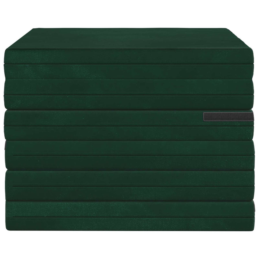 Opvouwbaar Matras 140 x 67 x 45 cm Donkergroen