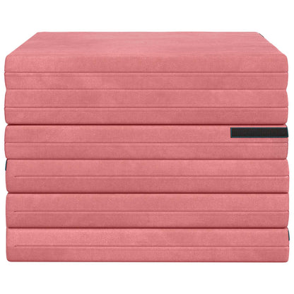 Vouwbare Bankbed 140 x 67 x 45 cm Roze
