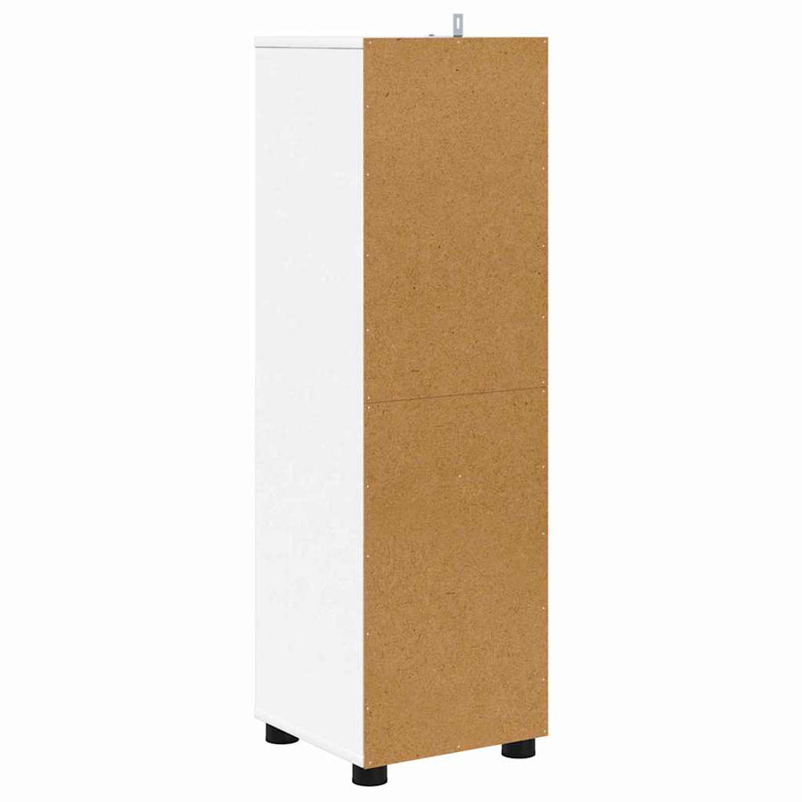 Badkamer Kast met lade Wit 30,5 x 30 x 101 cm Bewerkt hout