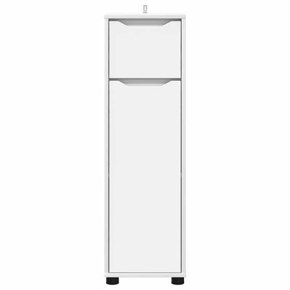 Badkamer Kast met lade Wit 30,5 x 30 x 101 cm Bewerkt hout