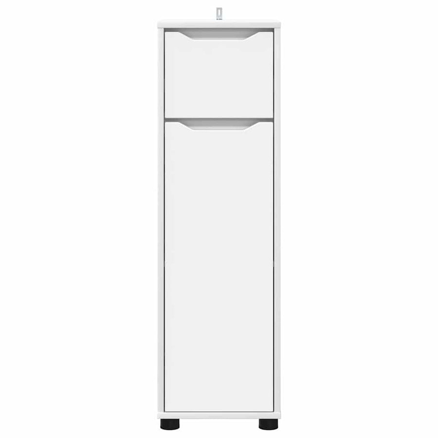 Badkamer Kast met lade Wit 30,5 x 30 x 101 cm Bewerkt hout