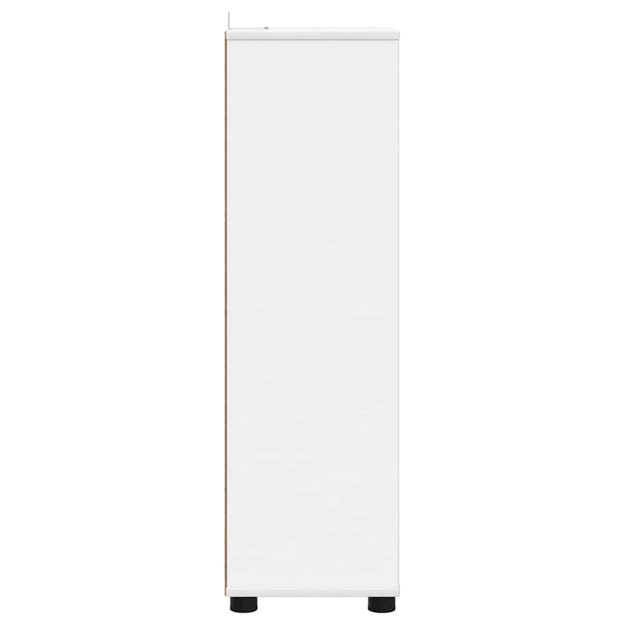 Badkamer Kast met lade Wit 30,5 x 30 x 101 cm Bewerkt hout