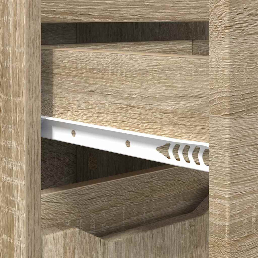Badkamer Kast Sonoma Eiken 30,5 x 30 x 101 cm Bewerkt hout