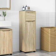 Badkamerkast 30,5x30x101 cm sonoma eiken bewerkt hout