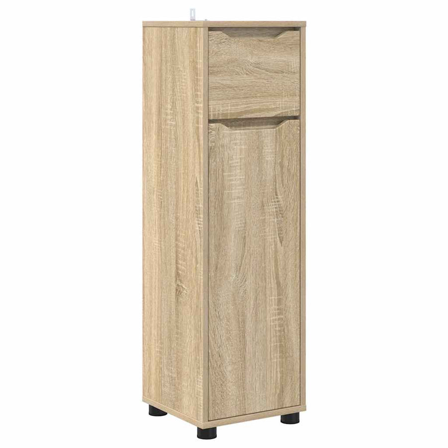 Badkamer Kast Sonoma Eiken 30,5 x 30 x 101 cm Bewerkt hout