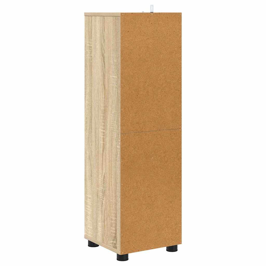 Badkamer Kast Sonoma Eiken 30,5 x 30 x 101 cm Bewerkt hout