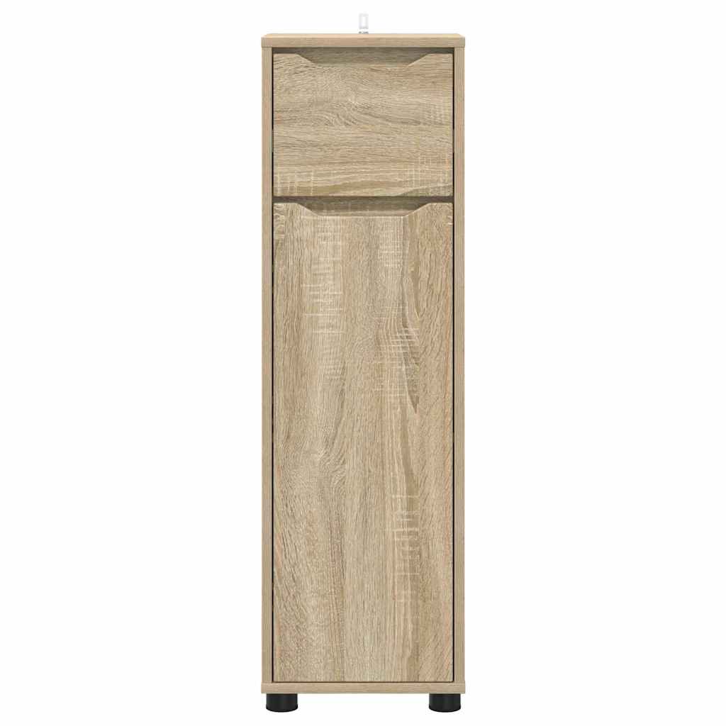 Badkamer Kast Sonoma Eiken 30,5 x 30 x 101 cm Bewerkt hout