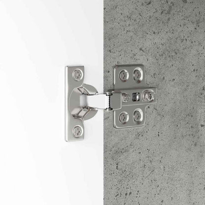 Badkamer Kast Beton Grijs 30,5 x 30 x 101 cm Bewerkt hout