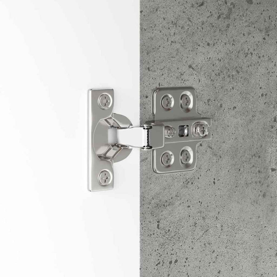 Badkamer Kast Beton Grijs 30,5 x 30 x 101 cm Bewerkt hout