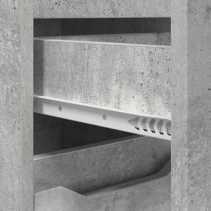 Badkamer Kast Beton Grijs 30,5 x 30 x 101 cm Bewerkt hout