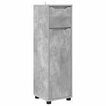Badkamer Kast Beton Grijs 30,5 x 30 x 101 cm Bewerkt hout