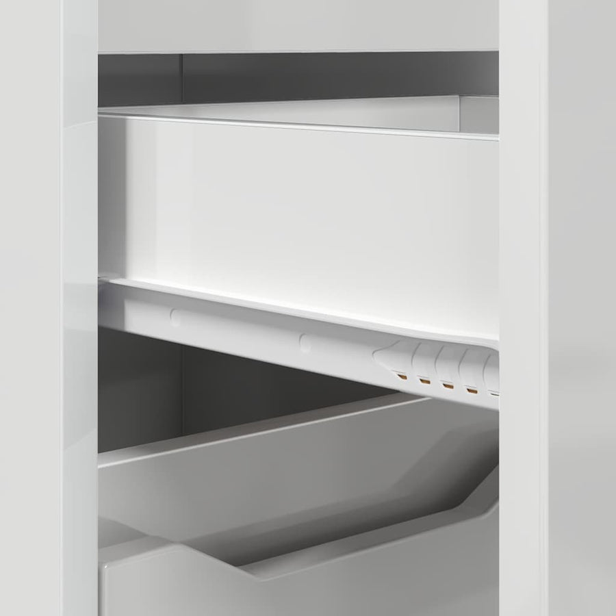 Badkamer Kast Hoogglans wit 30,5 x 30 x 101 cm Bewerkt hout