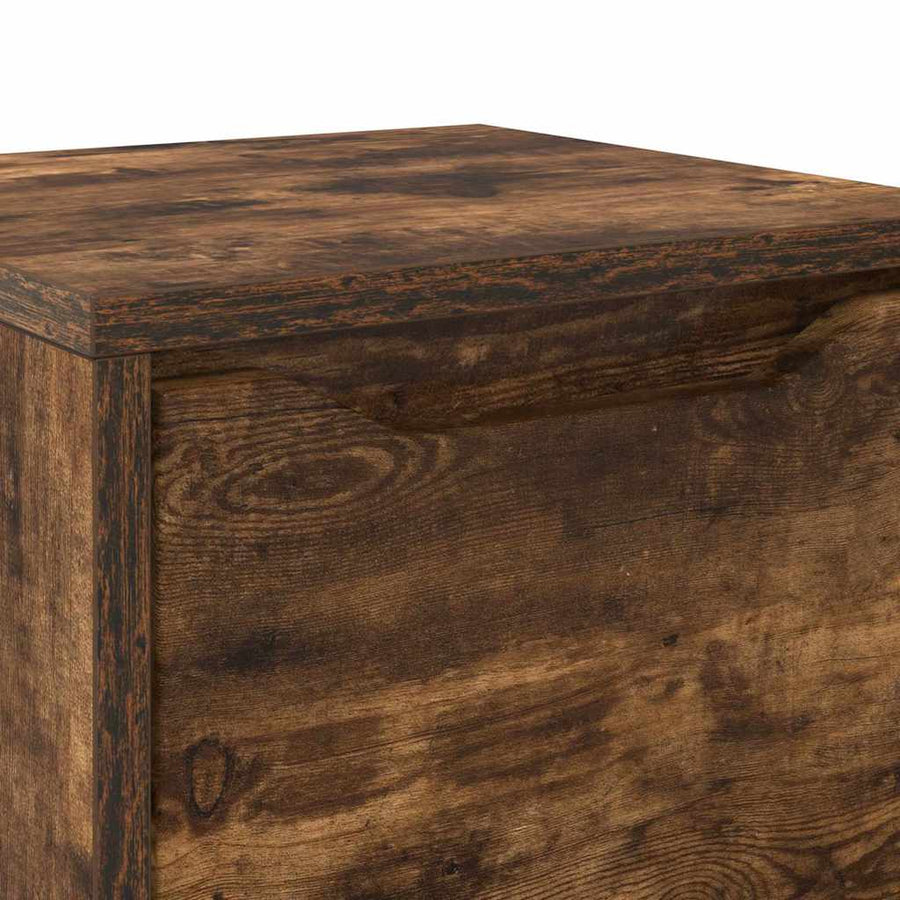 Badkamer Kast Gerookt eiken 30,5 x 30 x 101 cm Bewerkt hout