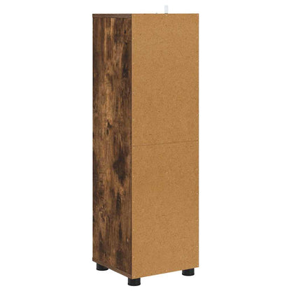 Badkamer Kast Gerookt eiken 30,5 x 30 x 101 cm Bewerkt hout