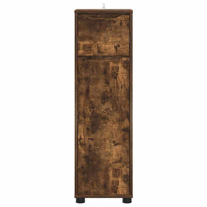 Badkamer Kast Gerookt eiken 30,5 x 30 x 101 cm Bewerkt hout