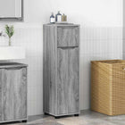 Bathroom Cabinet Grey Sonoma 30.5 x 30 x 101 cm Engineered Wood