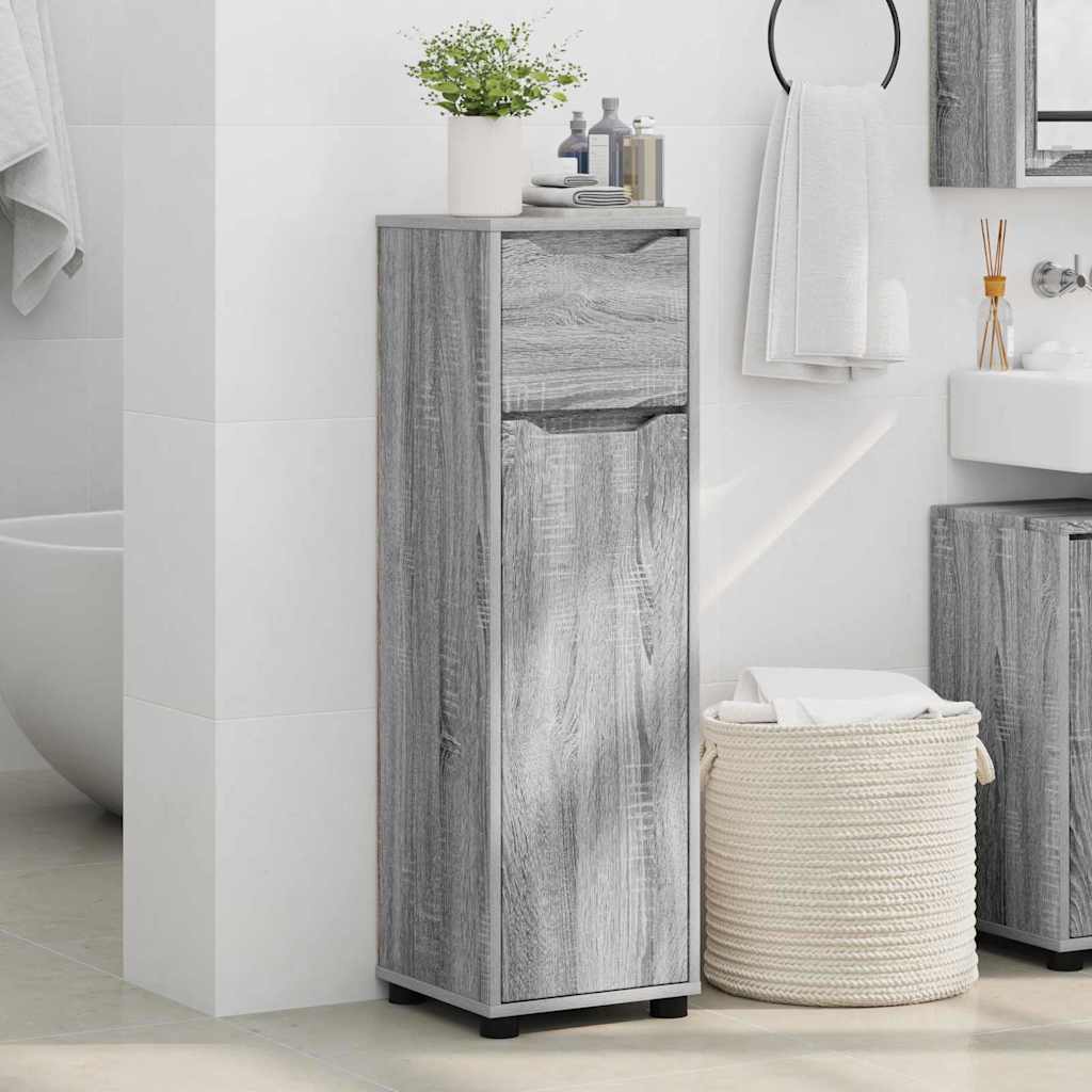 Badkamer Kast Grijs Sonoma 30,5 x 30 x 101 cm Bewerkt hout
