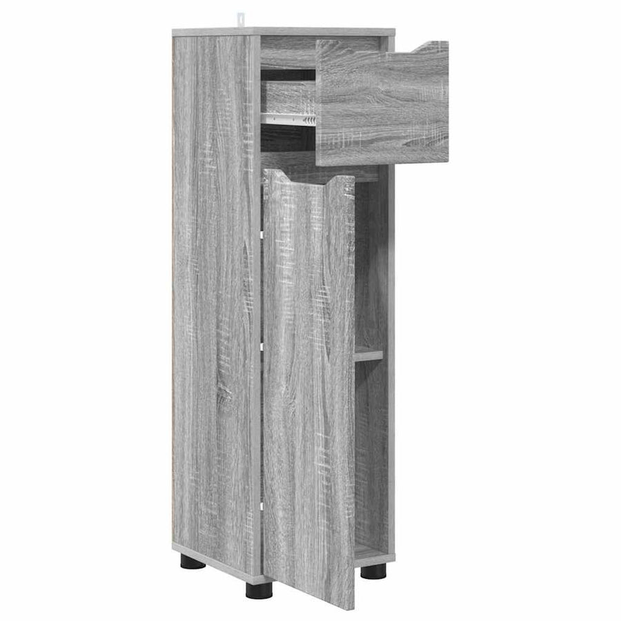 Badkamer Kast Grijs Sonoma 30,5 x 30 x 101 cm Bewerkt hout