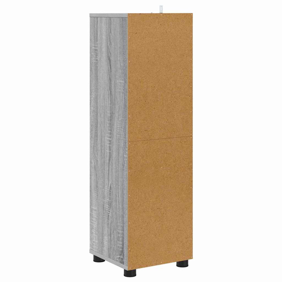 Badkamer Kast Grijs Sonoma 30,5 x 30 x 101 cm Bewerkt hout