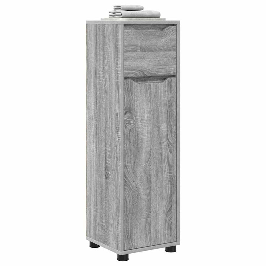 Badkamer Kast Grijs Sonoma 30,5 x 30 x 101 cm Bewerkt hout