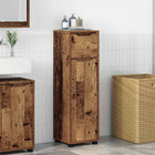 Badkamerkast 30,5x30x101 cm oud hout