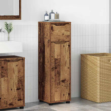 Badkamer Kast met lade Oud Hout 30,5 x 30 x 101 cm Bewerkt hout