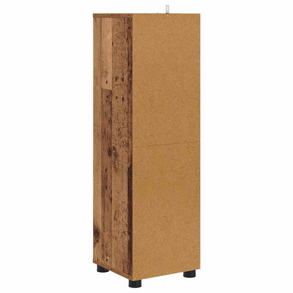 Badkamer Kast met lade Oud Hout 30,5 x 30 x 101 cm Bewerkt hout