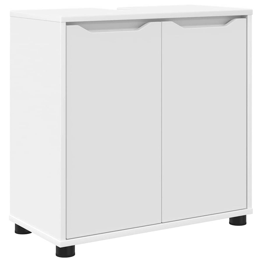 Badkamer wastafelkast Wit 60 x 30 x 60 cm Bewerkt hout