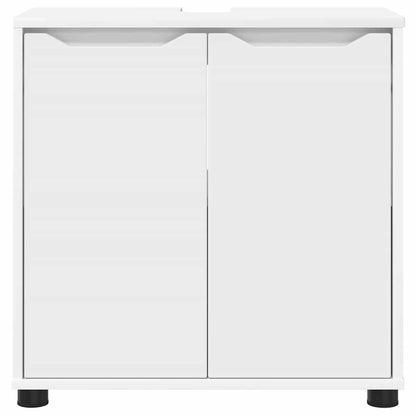 Badkamer wastafelkast Wit 60 x 30 x 60 cm Bewerkt hout